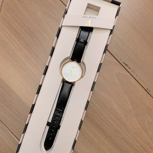 Kate Spade Metro Monogram Leather Watch